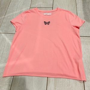 Abercrombie Kids Pink butterfly design tee